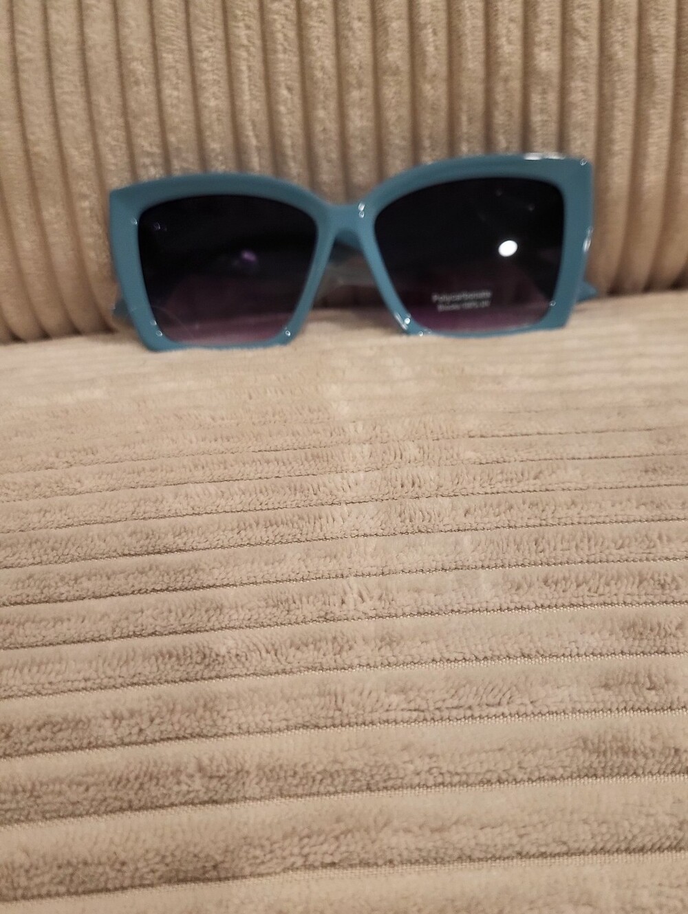 Blue Women's Oversized Sunglasses - Designer Style